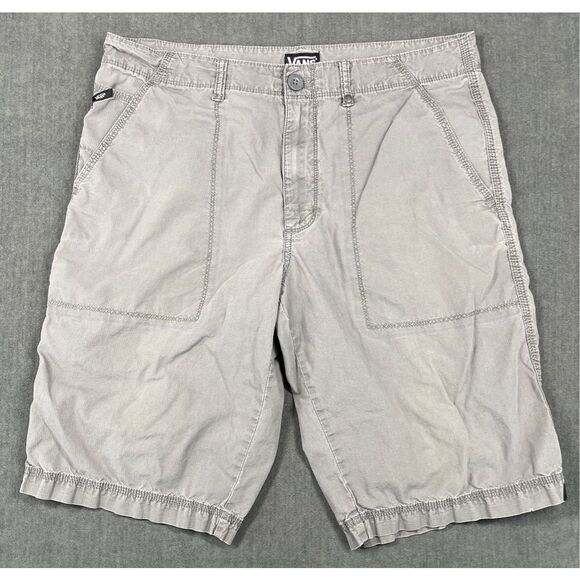Vans Shorts‎ Mens 32 Gray Casual Outdoor Skater Style Lightweight Summer Y2K - Picture 1 of 13